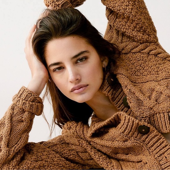 🎉LAST CHANCE🎉Free People Bonfire Cardi Beaver Fur - Picture 2 of 9